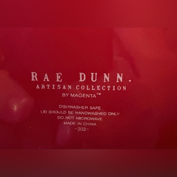 Rae Dunn Red Santa Baby Ceramic Canister - Picture 2 of 3